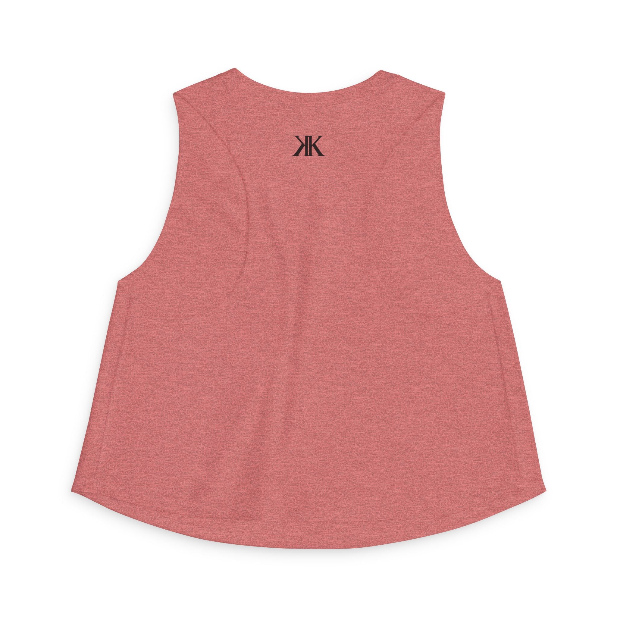 Women's Crop Top with Minimal Double K Logo – Stylish Monogram Tank