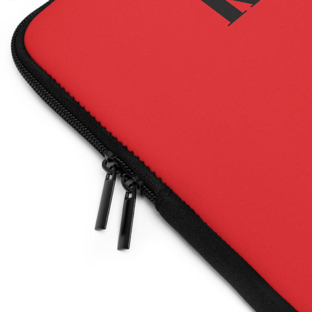 Kairos Kosmos RED Laptop Sleeve — Minimalist Monogram Protective Case