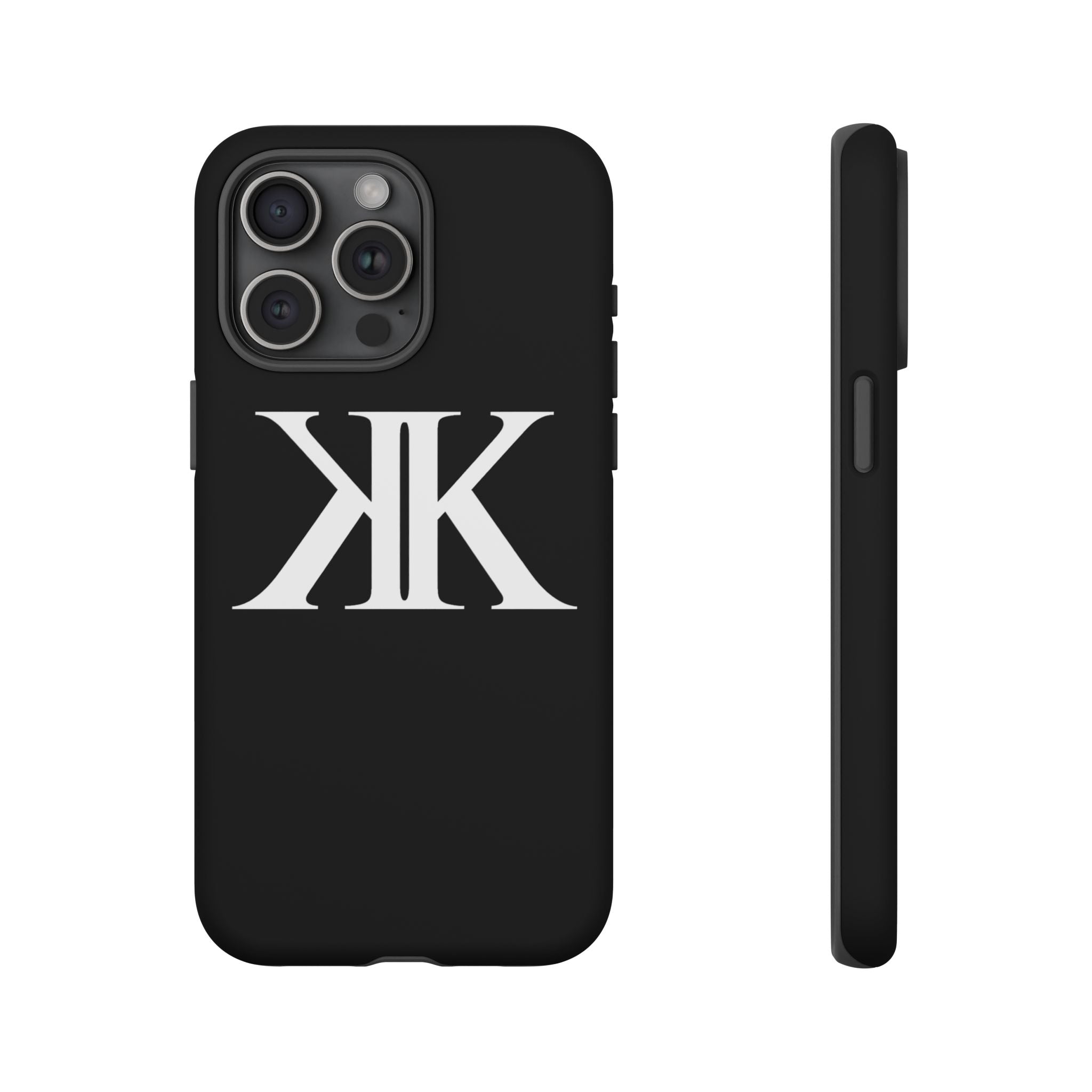 Monogram KK Phone Case BLACK — Tough Protective iPhone Cover