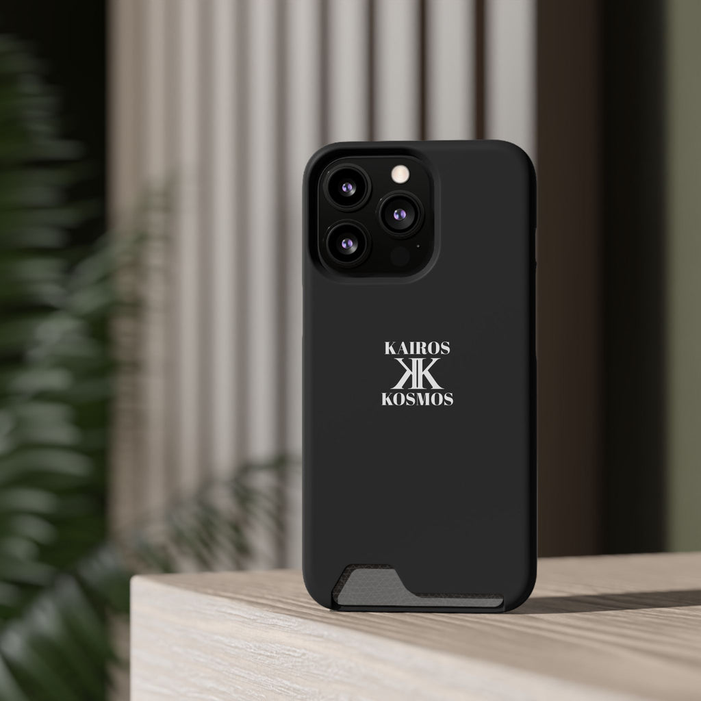 Kairos Kosmos BLACK Cardholder Phone Case — Slim Protective Wallet Case