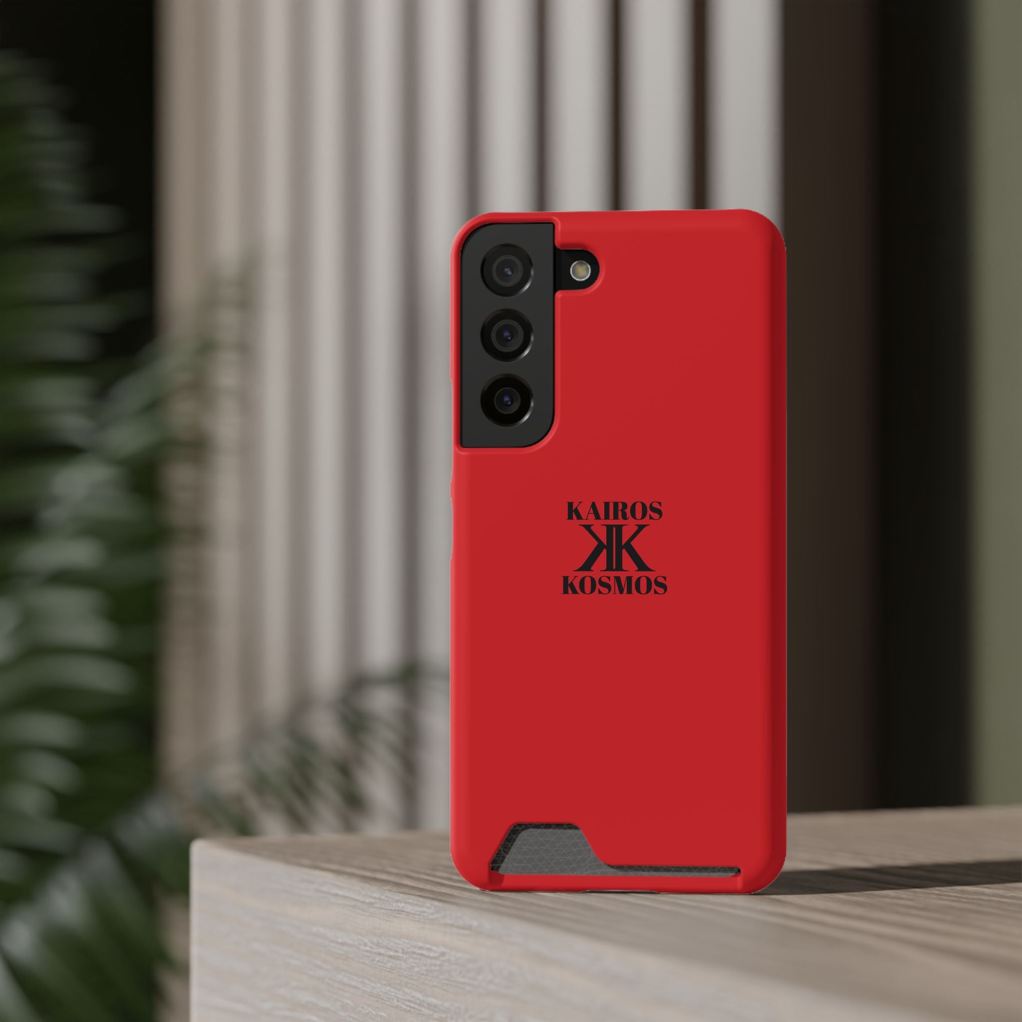 Kairos Kosmos RED Cardholder Phone Case — Slim Protective Wallet Case