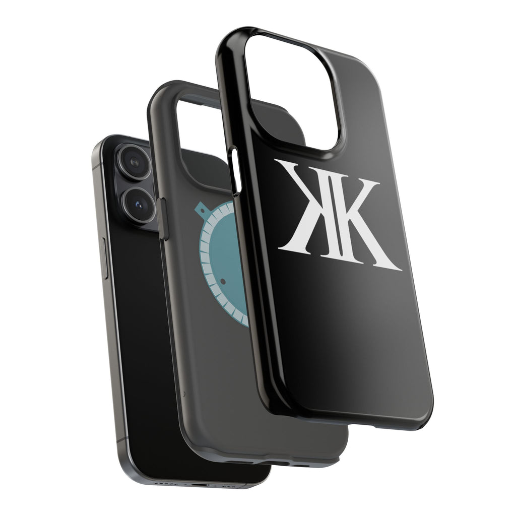 Magnetic Impact-Resistant BLACK Case with Bold KK Monogram