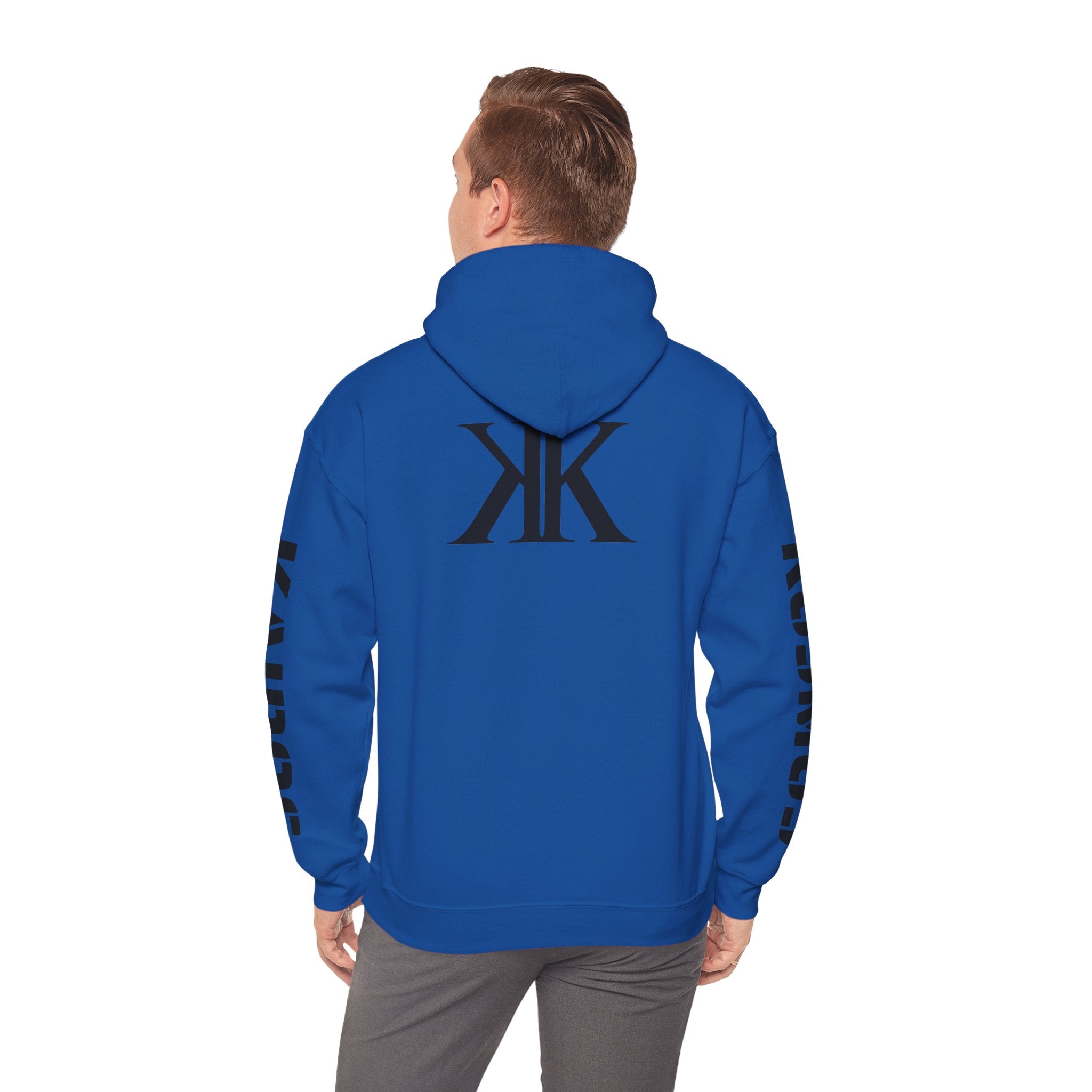 KAIROS KOSMOS Logo Hoodie — Minimalist Black Emblem Pullover