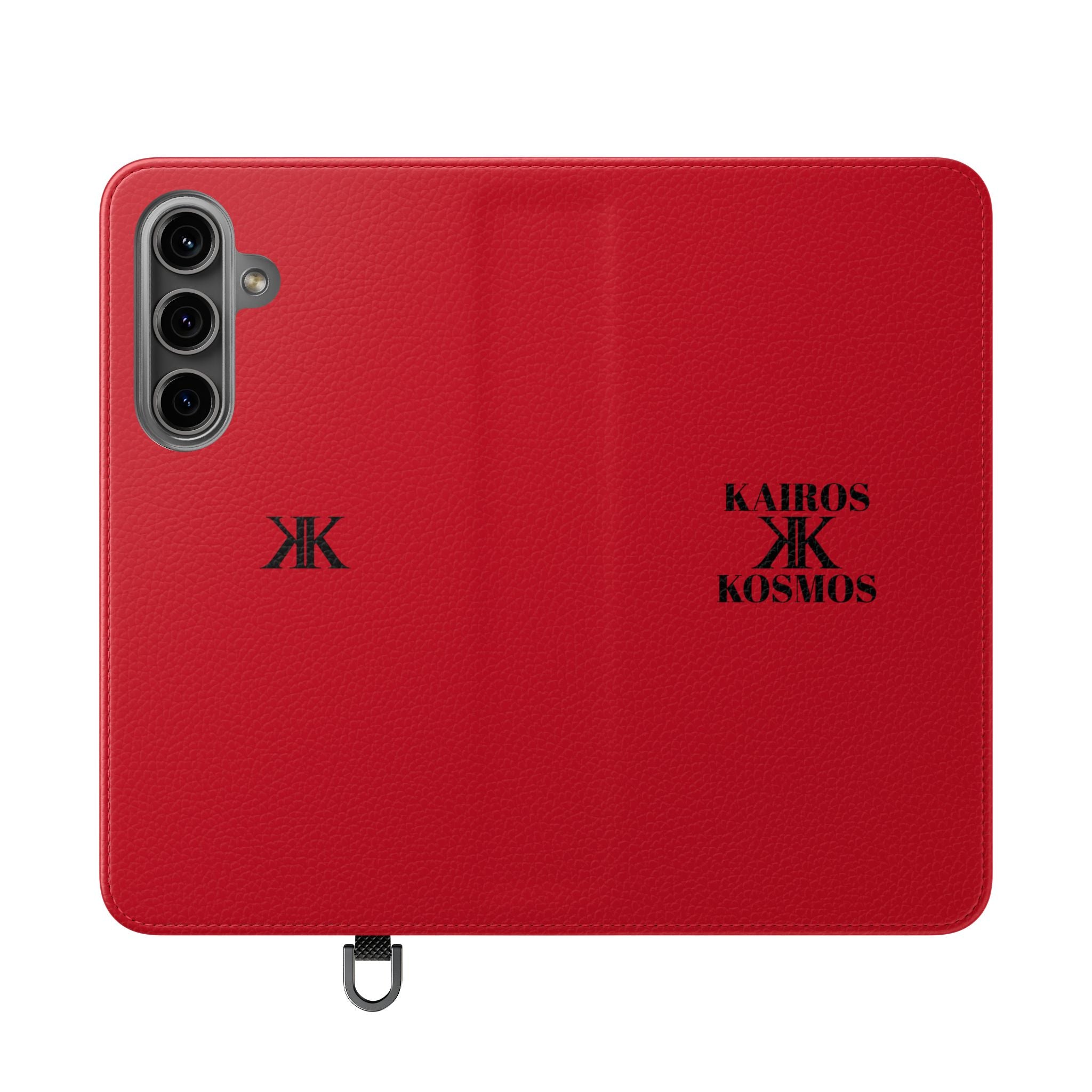 Kairos Kosmos Logo RED Flip Phone Case