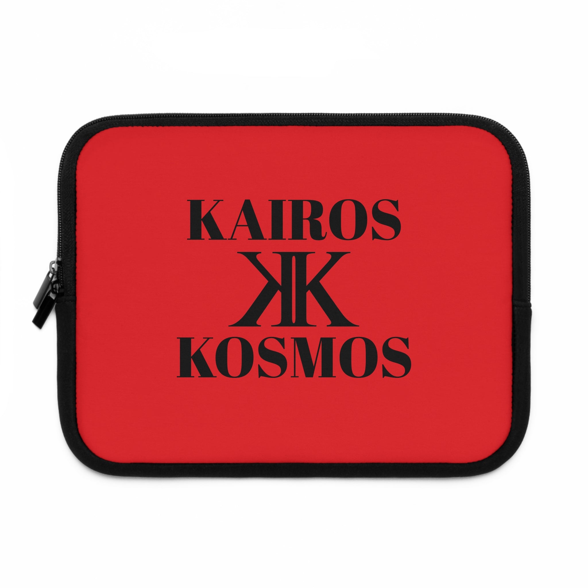 Kairos Kosmos RED Laptop Sleeve — Minimalist Monogram Protective Case