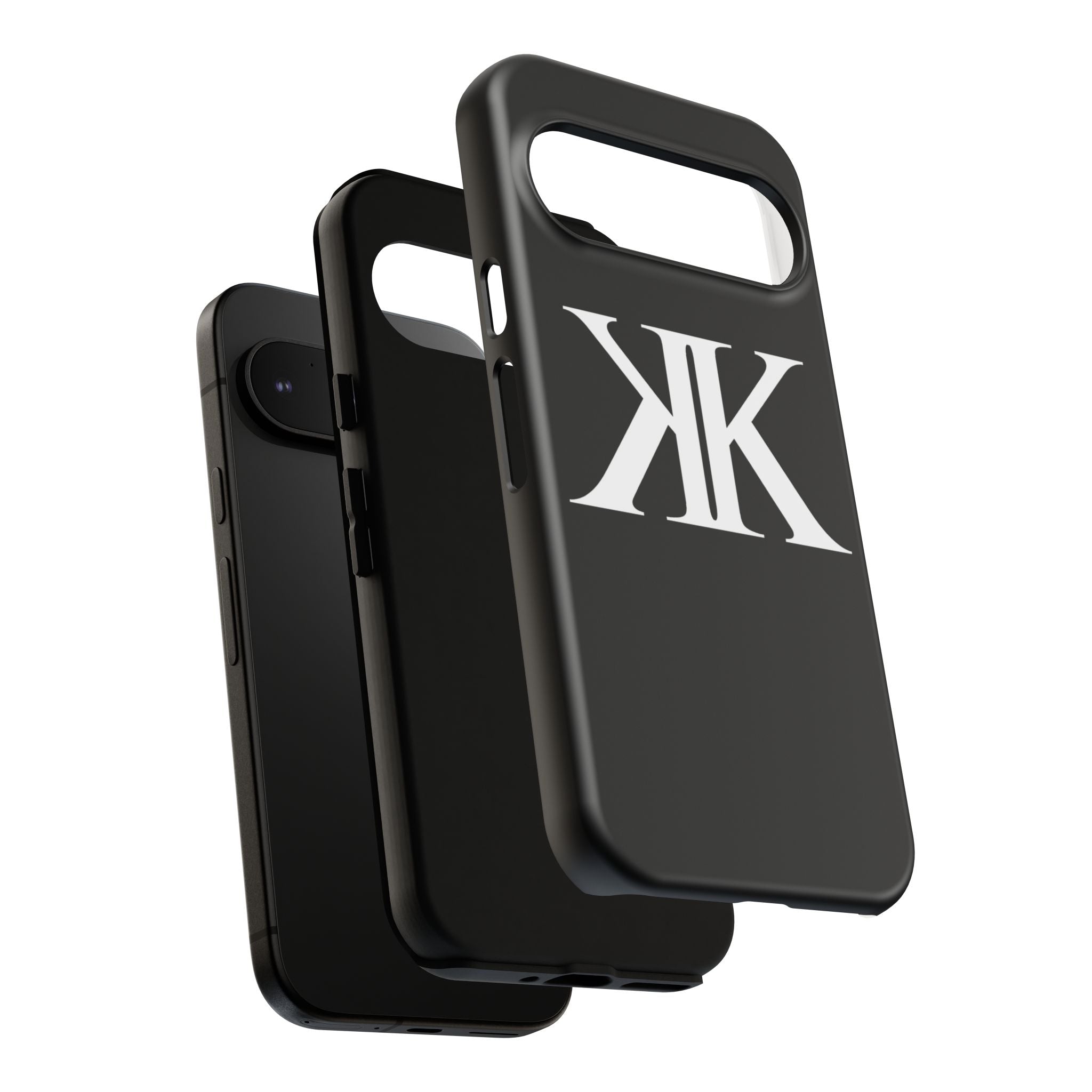 Monogram KK Phone Case BLACK — Tough Protective iPhone Cover