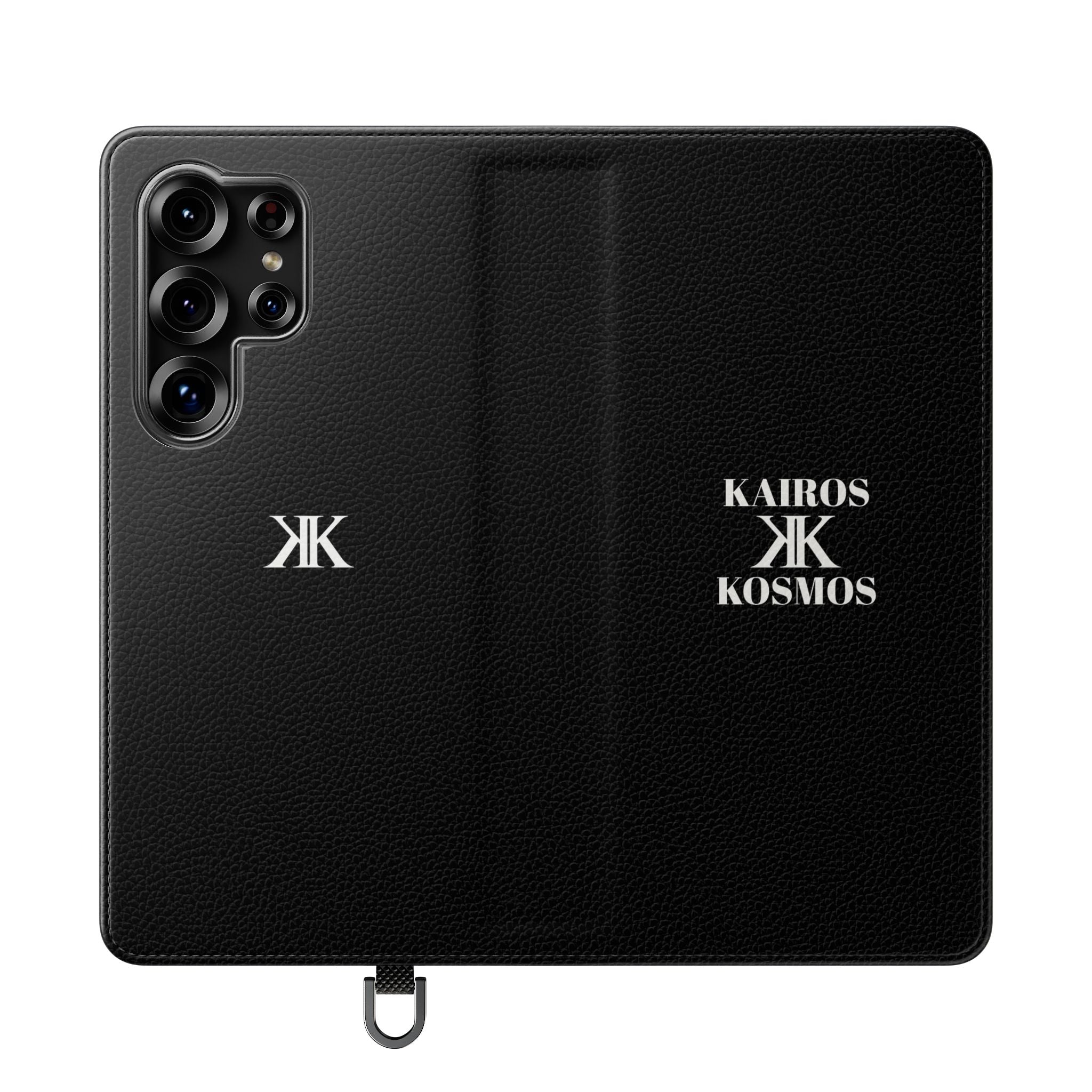 Kairos Kosmos Logo BLACK Flip Phone Case