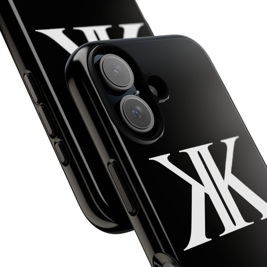 Monogram KK Phone Case BLACK — Tough Protective iPhone Cover