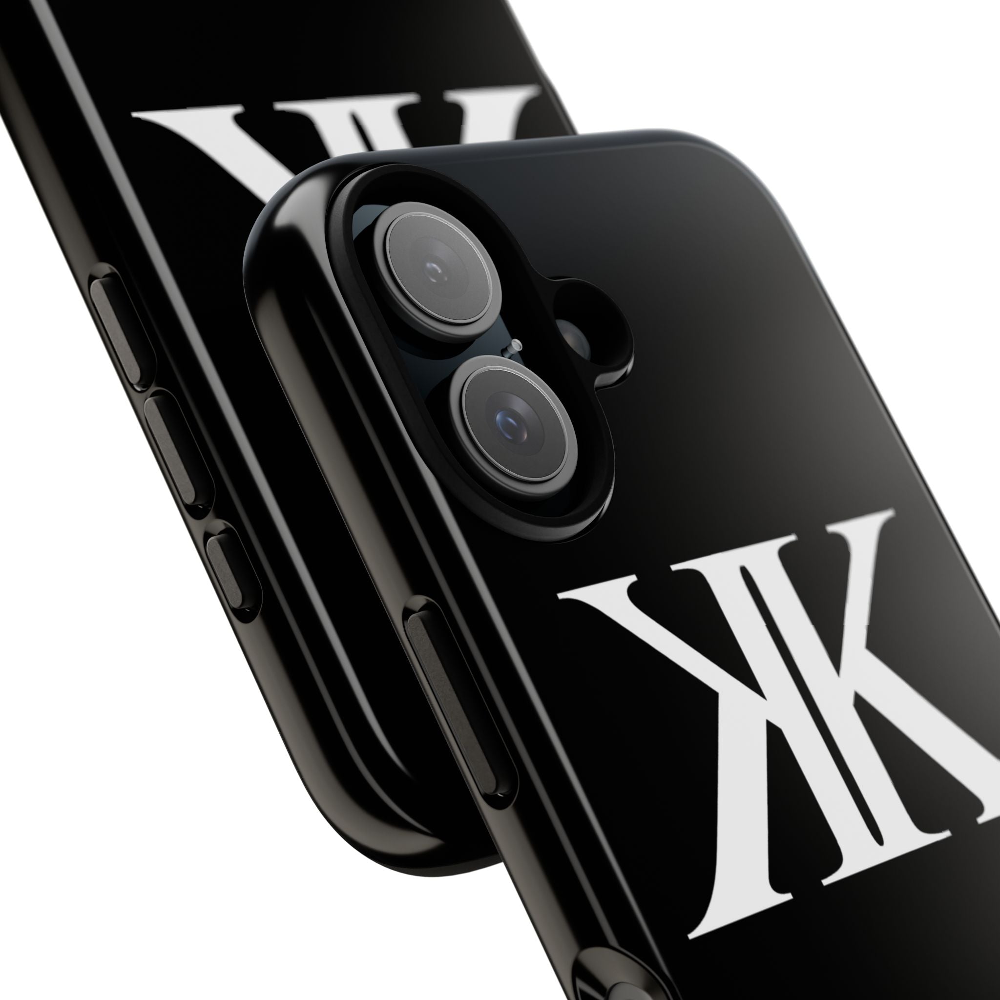 Monogram KK Phone Case BLACK — Tough Protective iPhone Cover