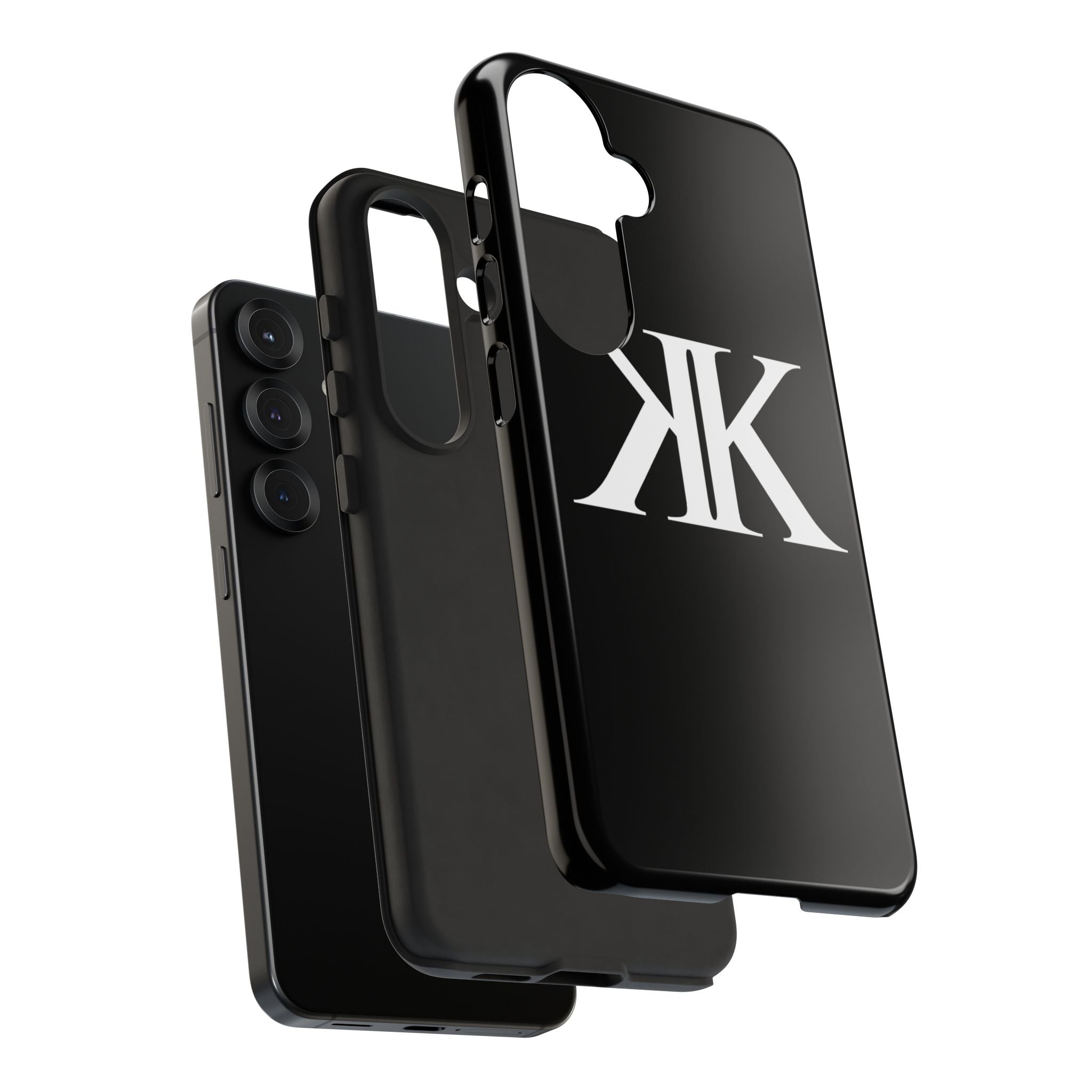 Monogram KK Phone Case BLACK — Tough Protective iPhone Cover