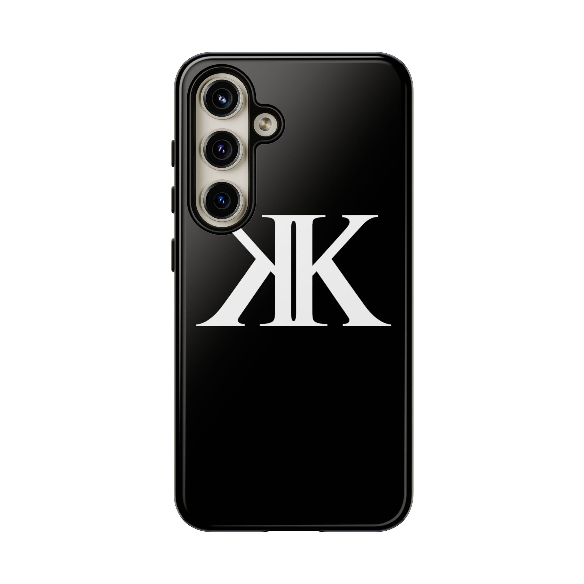 Monogram KK Phone Case BLACK — Tough Protective iPhone Cover