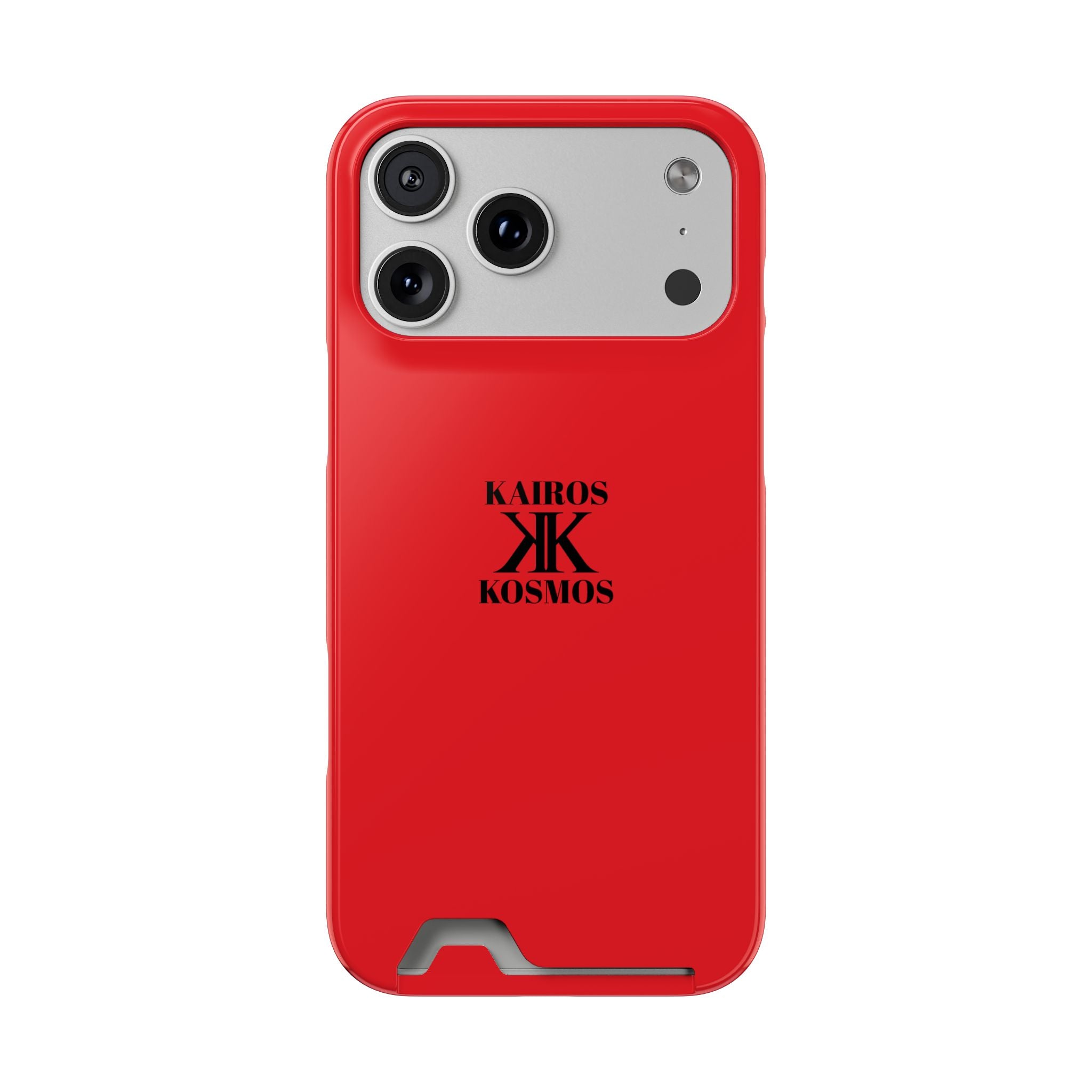Kairos Kosmos RED Cardholder Phone Case — Slim Protective Wallet Case