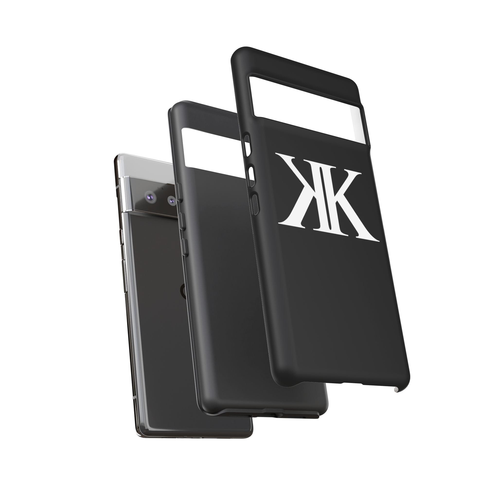 Monogram KK Phone Case BLACK — Tough Protective iPhone Cover