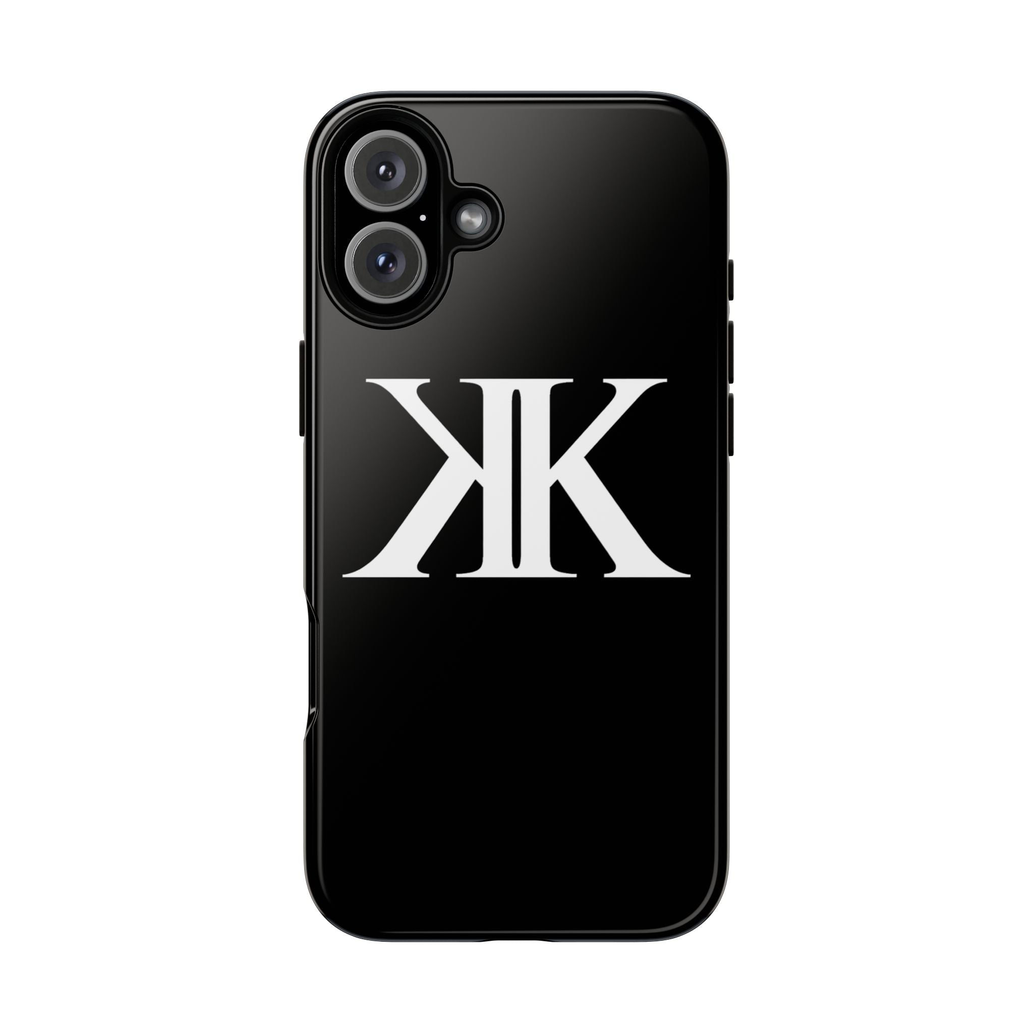 Monogram KK Phone Case BLACK — Tough Protective iPhone Cover