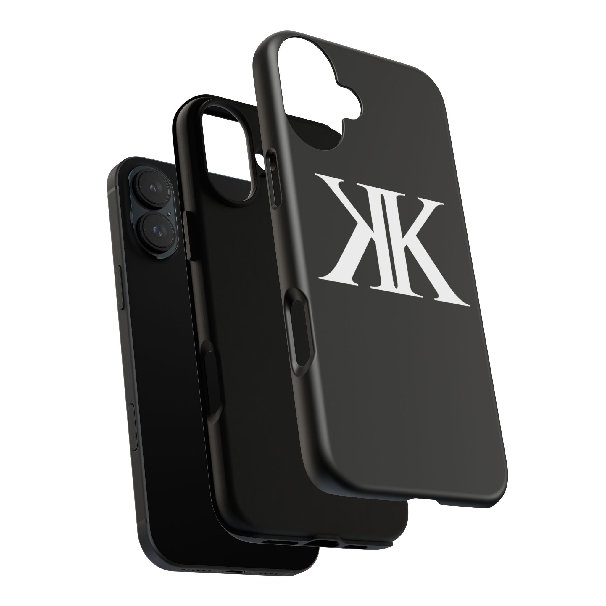 Monogram KK Phone Case BLACK — Tough Protective iPhone Cover