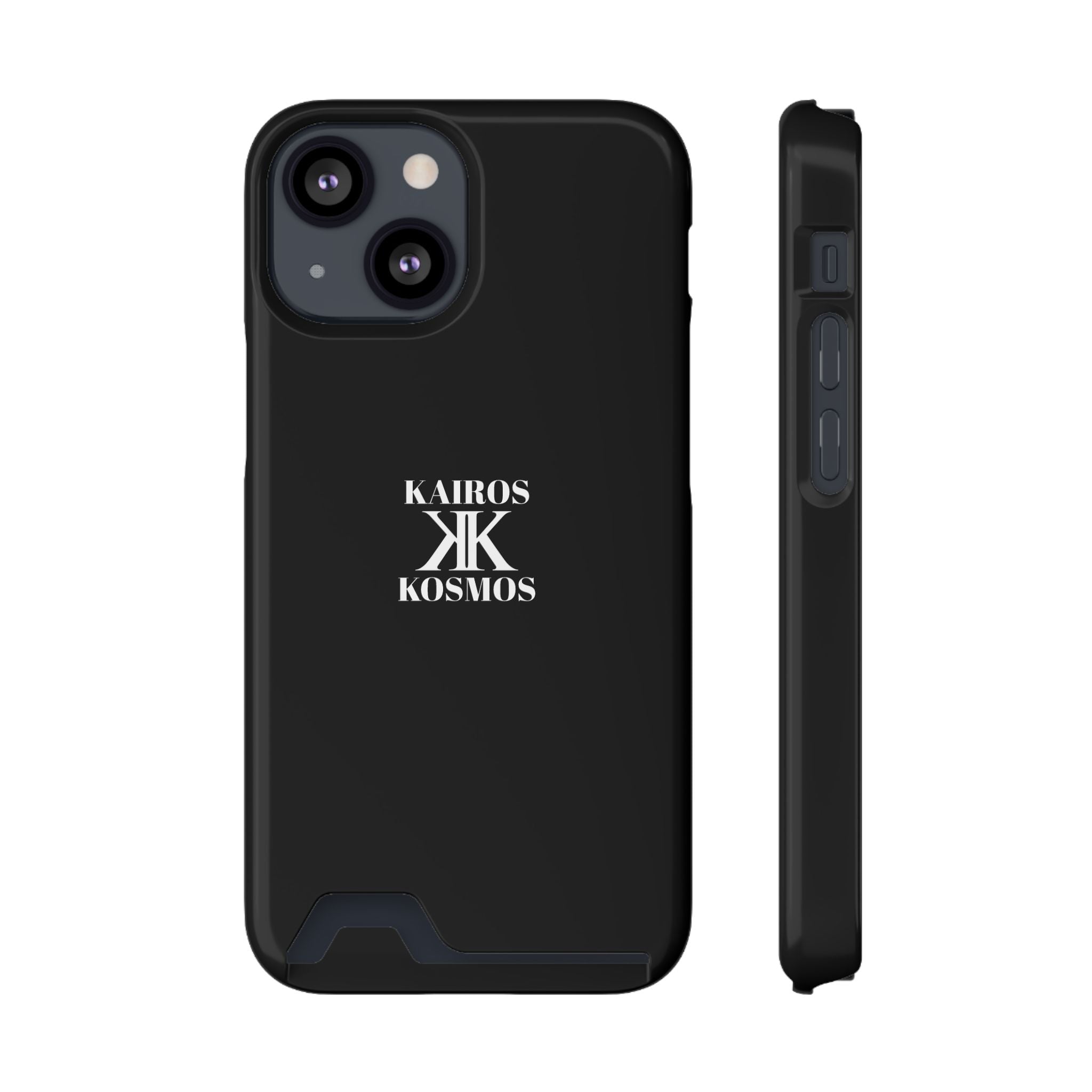 Kairos Kosmos BLACK Cardholder Phone Case — Slim Protective Wallet Case