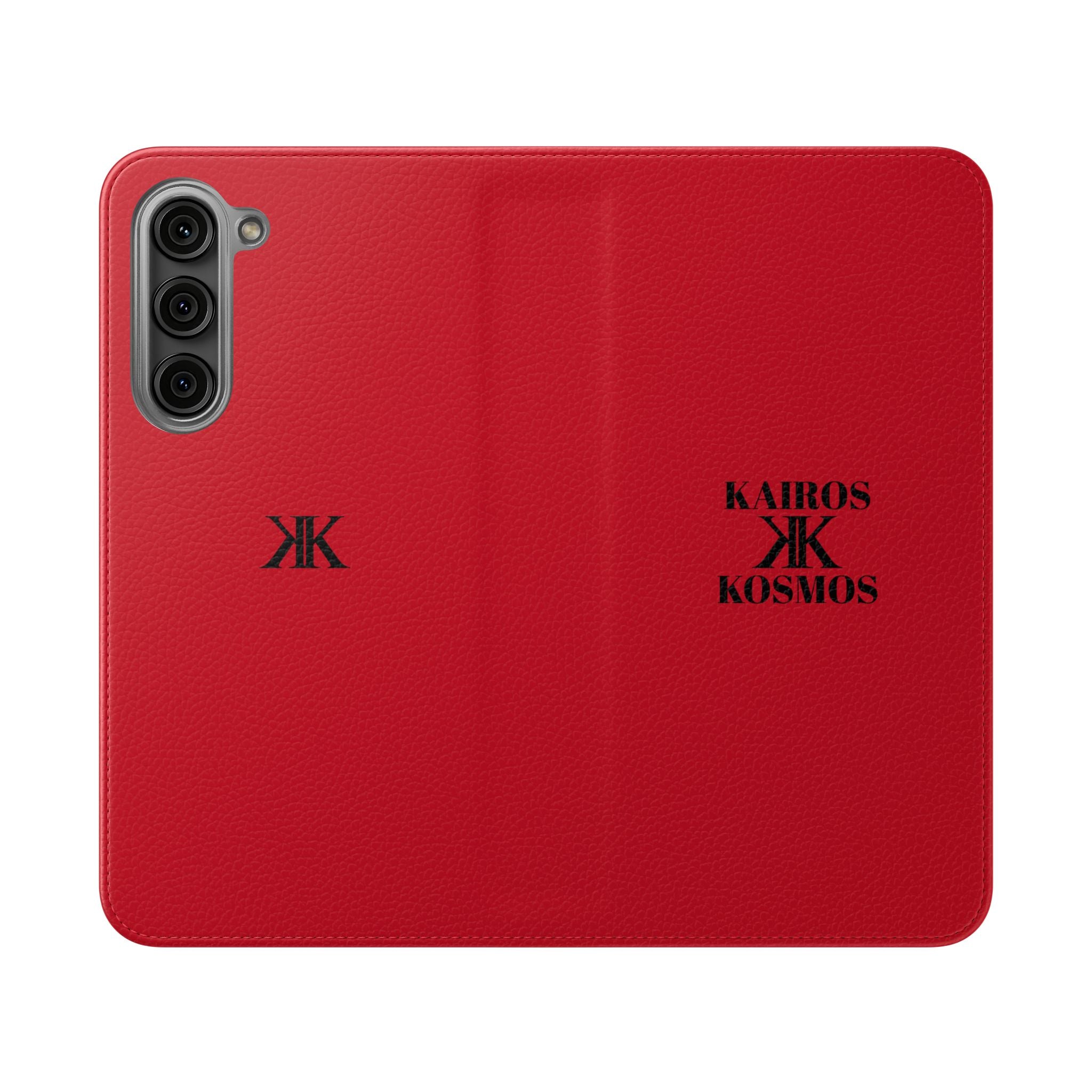 Kairos Kosmos Logo RED Flip Phone Case
