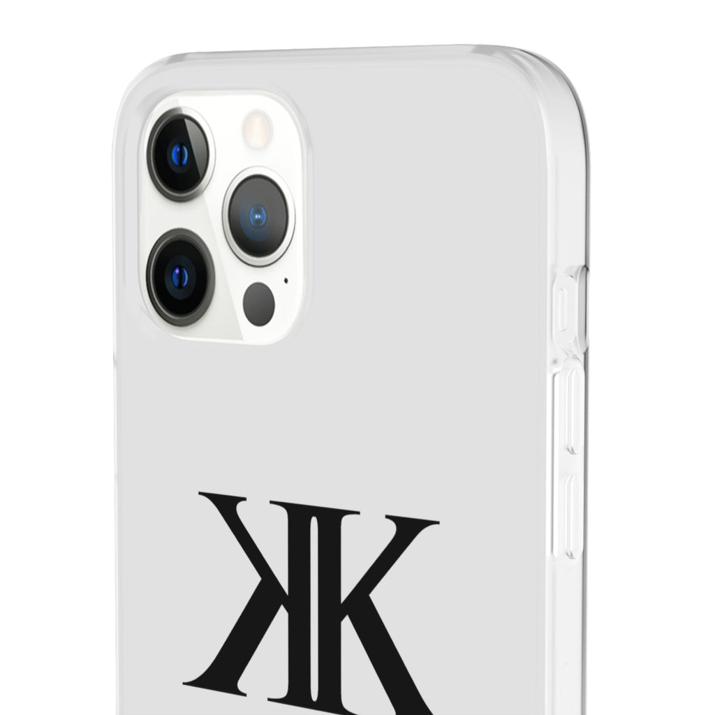 Monogram KK Phone Case — Minimalist Black Logo Flexi Case