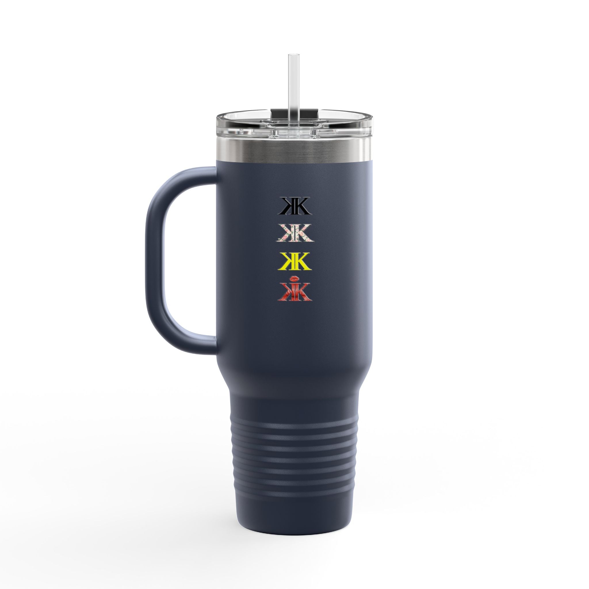 Sigil Collection 40oz Insulated Travel Mug — Vertical Monogram
