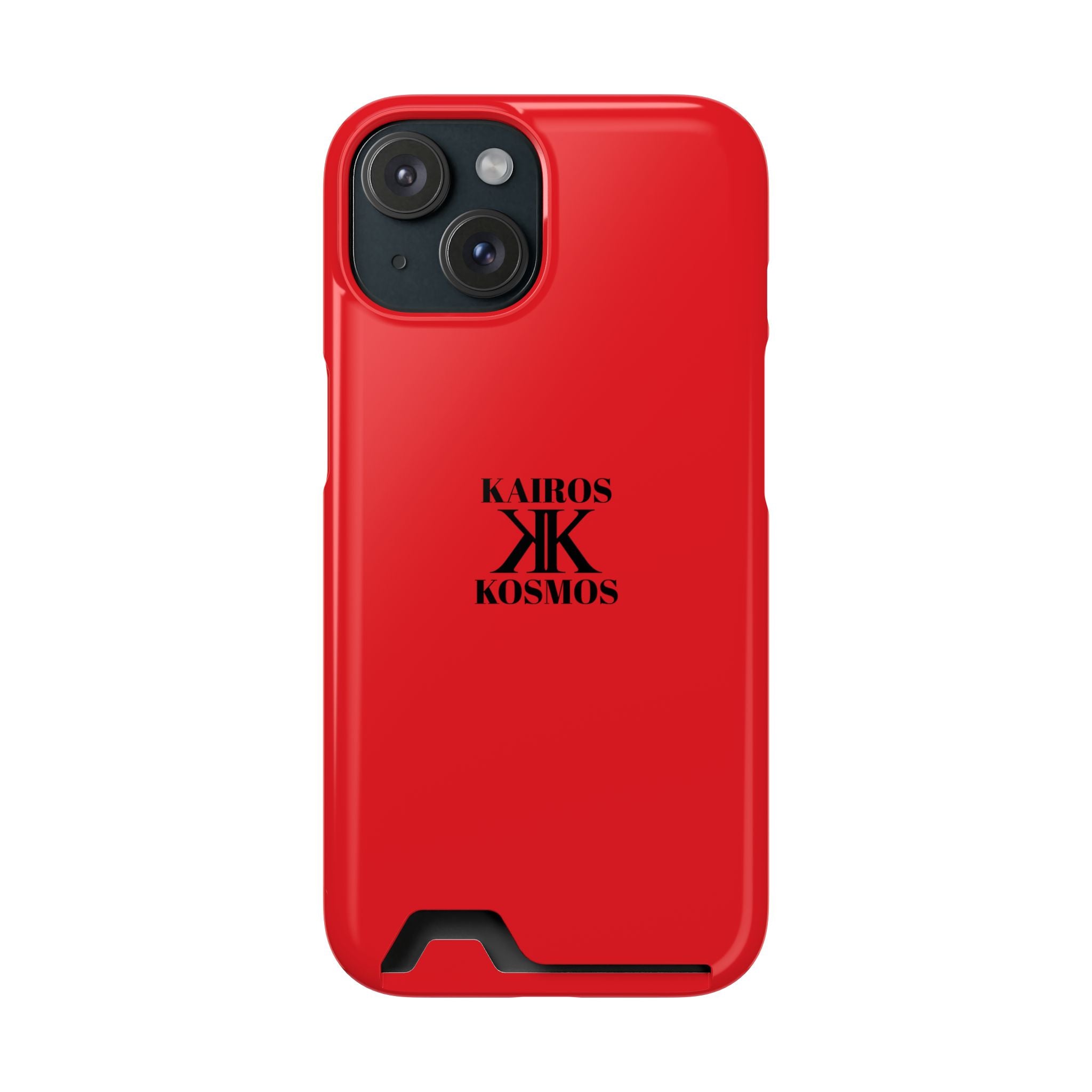 Kairos Kosmos RED Cardholder Phone Case — Slim Protective Wallet Case