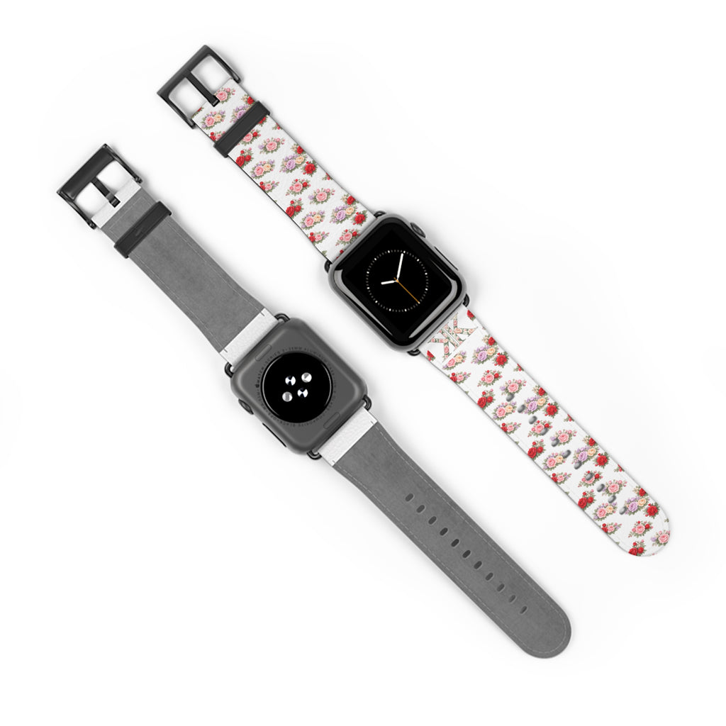 Anthos Collection Floral Vintage Watch Band — Apple Watch Strap
