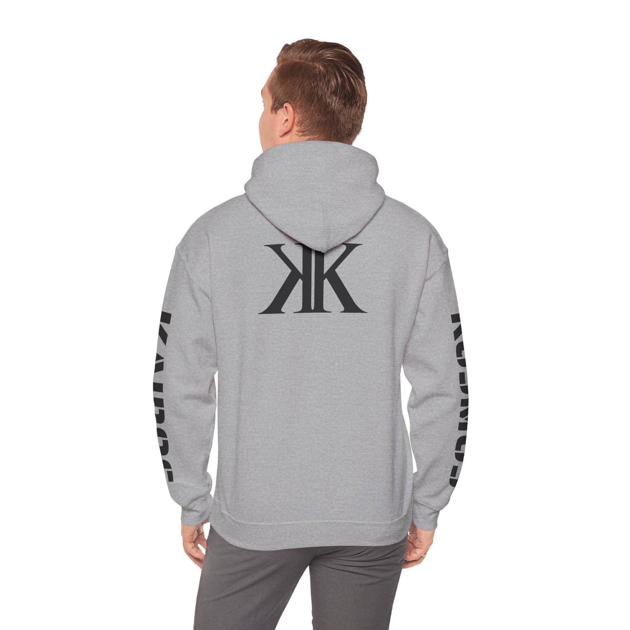 KAIROS KOSMOS Logo Hoodie — Minimalist Black Emblem Pullover