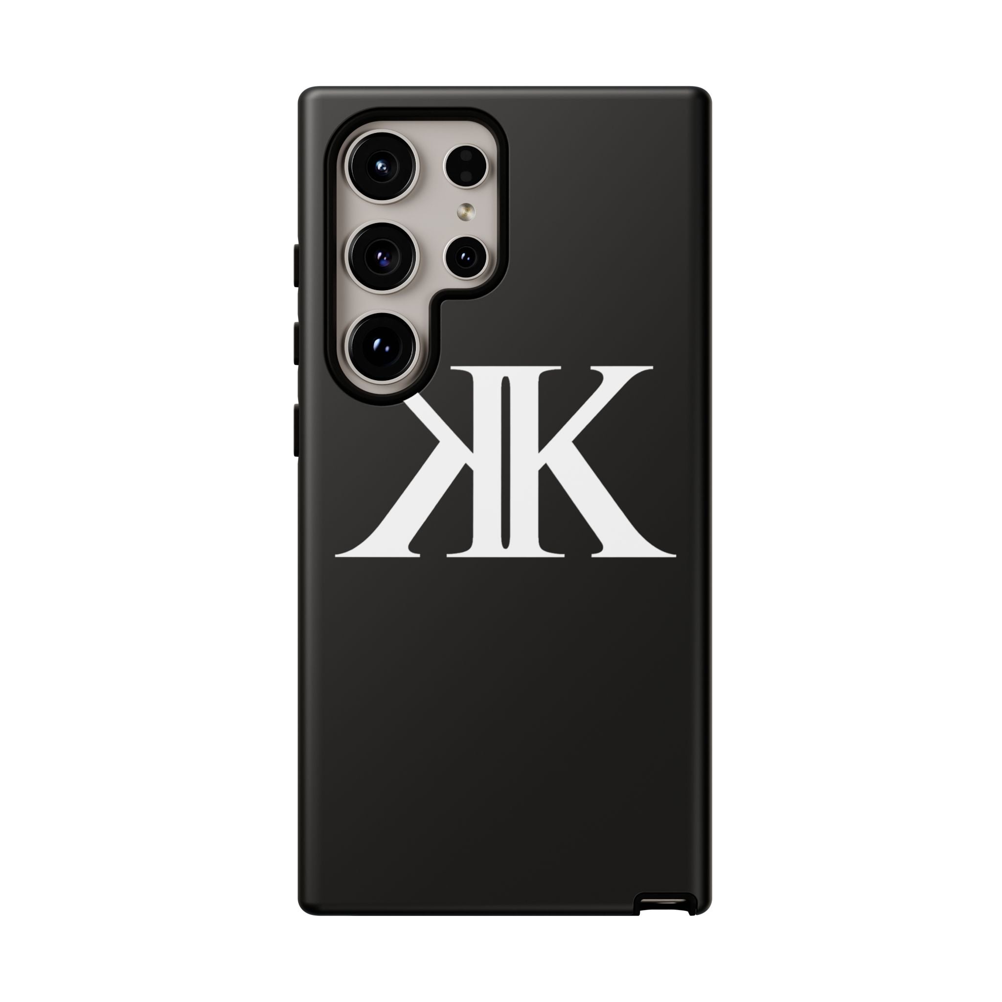 Monogram KK Phone Case BLACK — Tough Protective iPhone Cover