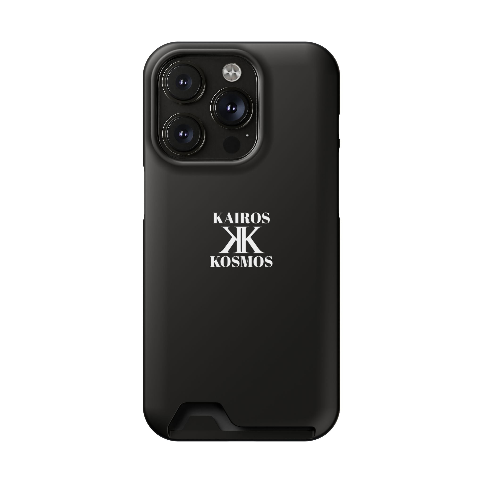 Kairos Kosmos BLACK Cardholder Phone Case — Slim Protective Wallet Case