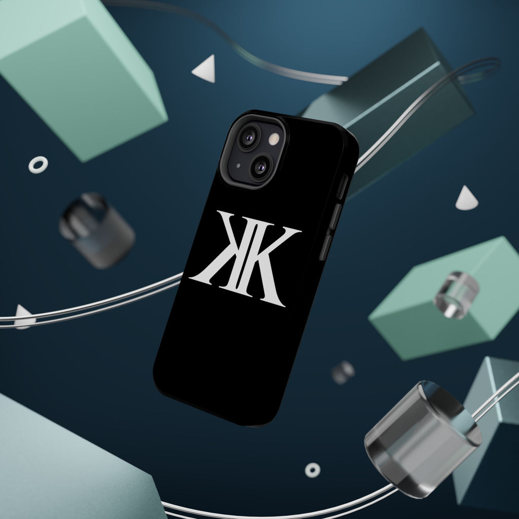 Magnetic Impact-Resistant BLACK Case with Bold KK Monogram