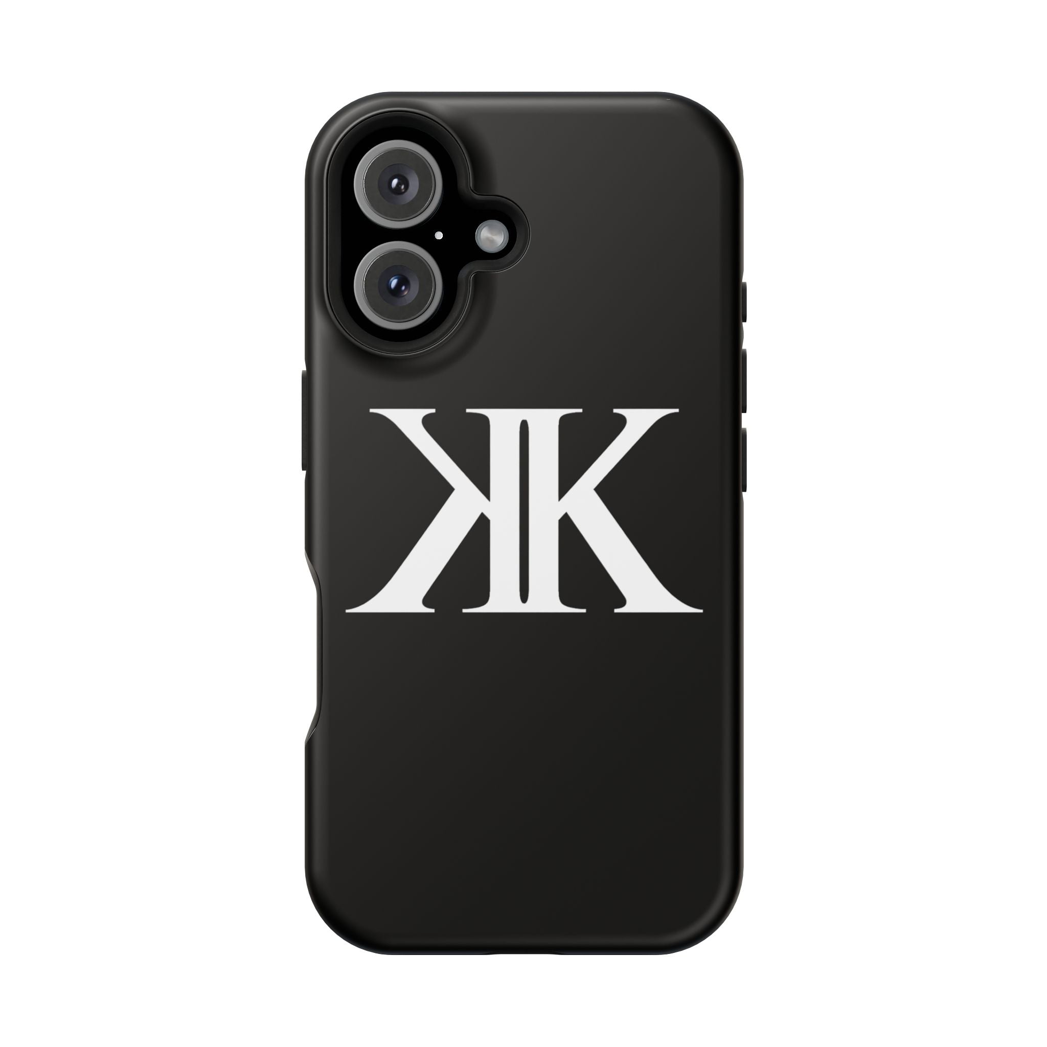 Magnetic Impact-Resistant BLACK Case with Bold KK Monogram