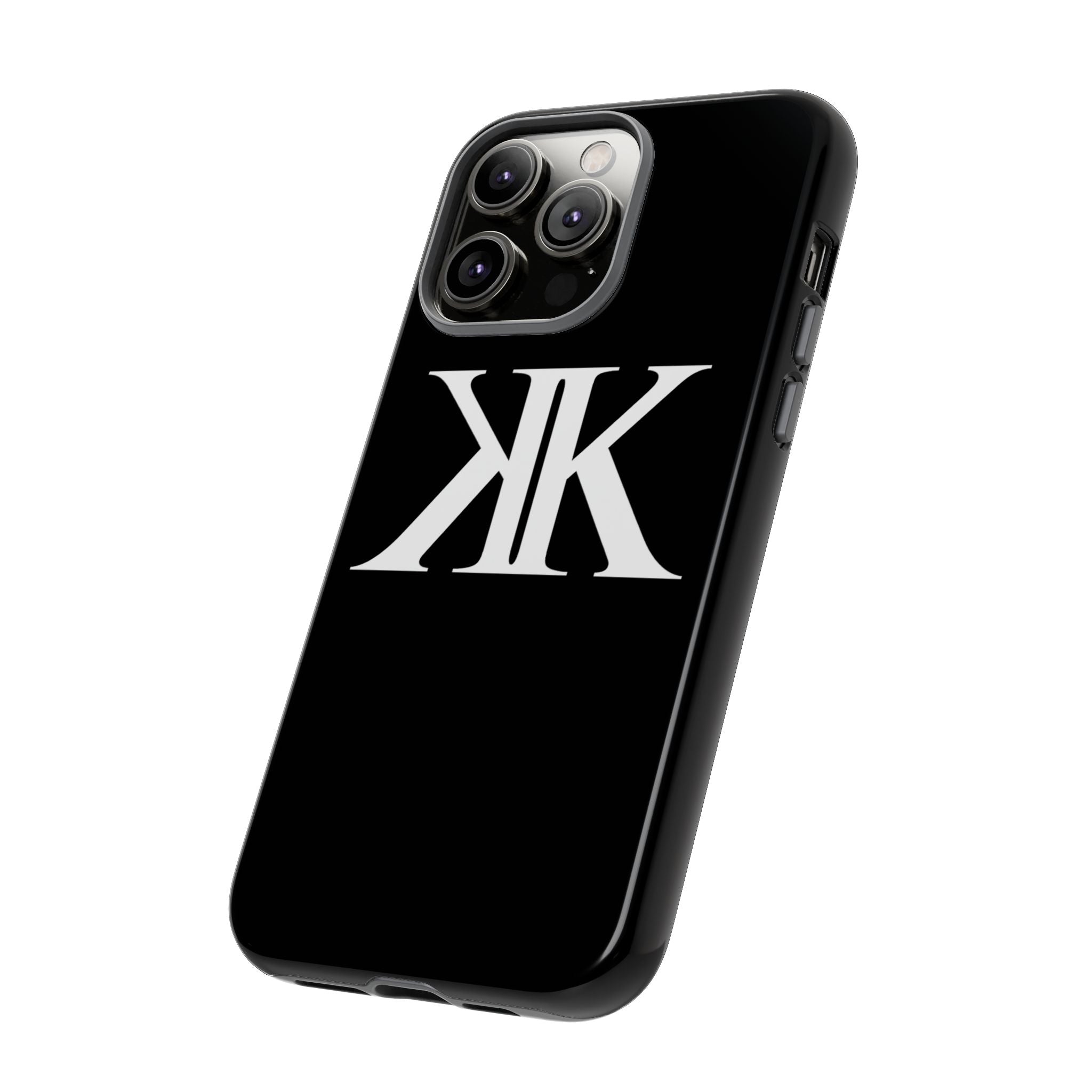 Monogram KK Phone Case BLACK — Tough Protective iPhone Cover