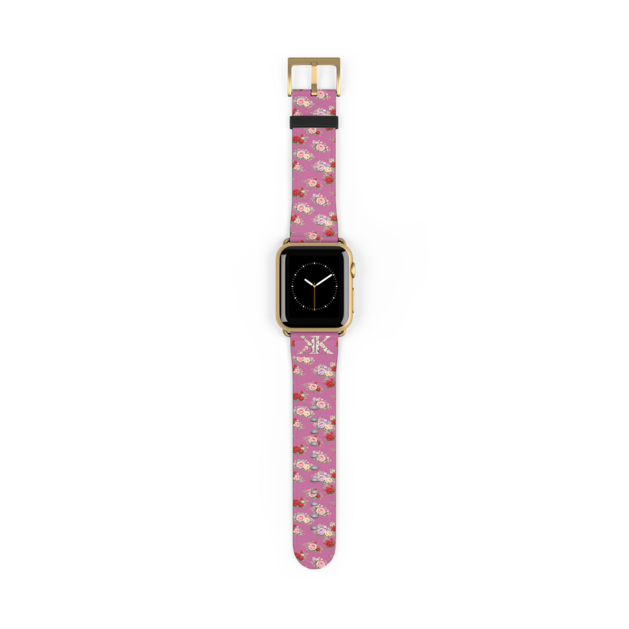 Anthos Collection Light Pink Floral Vintage Watch Band — Apple Watch Strap