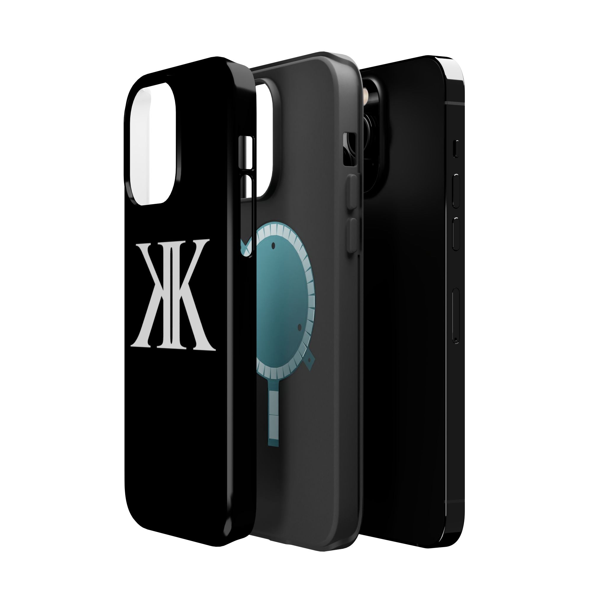 Magnetic Impact-Resistant BLACK Case with Bold KK Monogram
