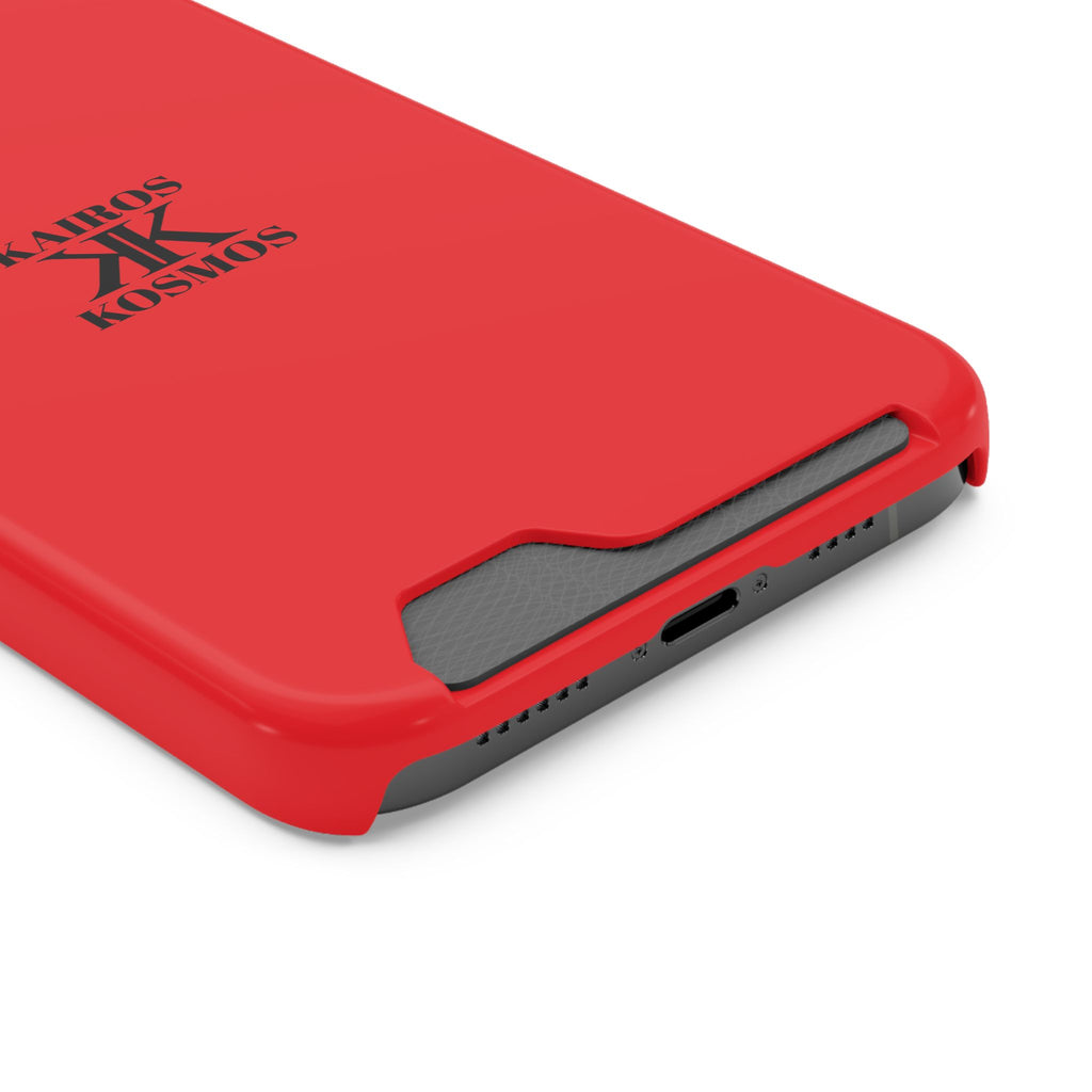 Kairos Kosmos RED Cardholder Phone Case — Slim Protective Wallet Case