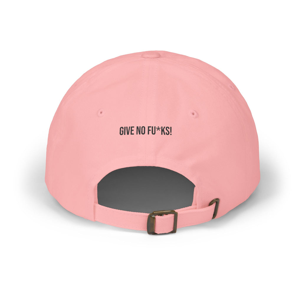 Kairos Kosmos Embroidered Cap — "Give No F**ks" Back Text