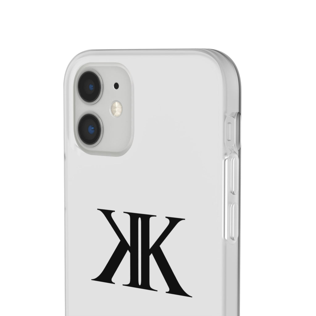 Monogram KK Phone Case — Minimalist Black Logo Flexi Case