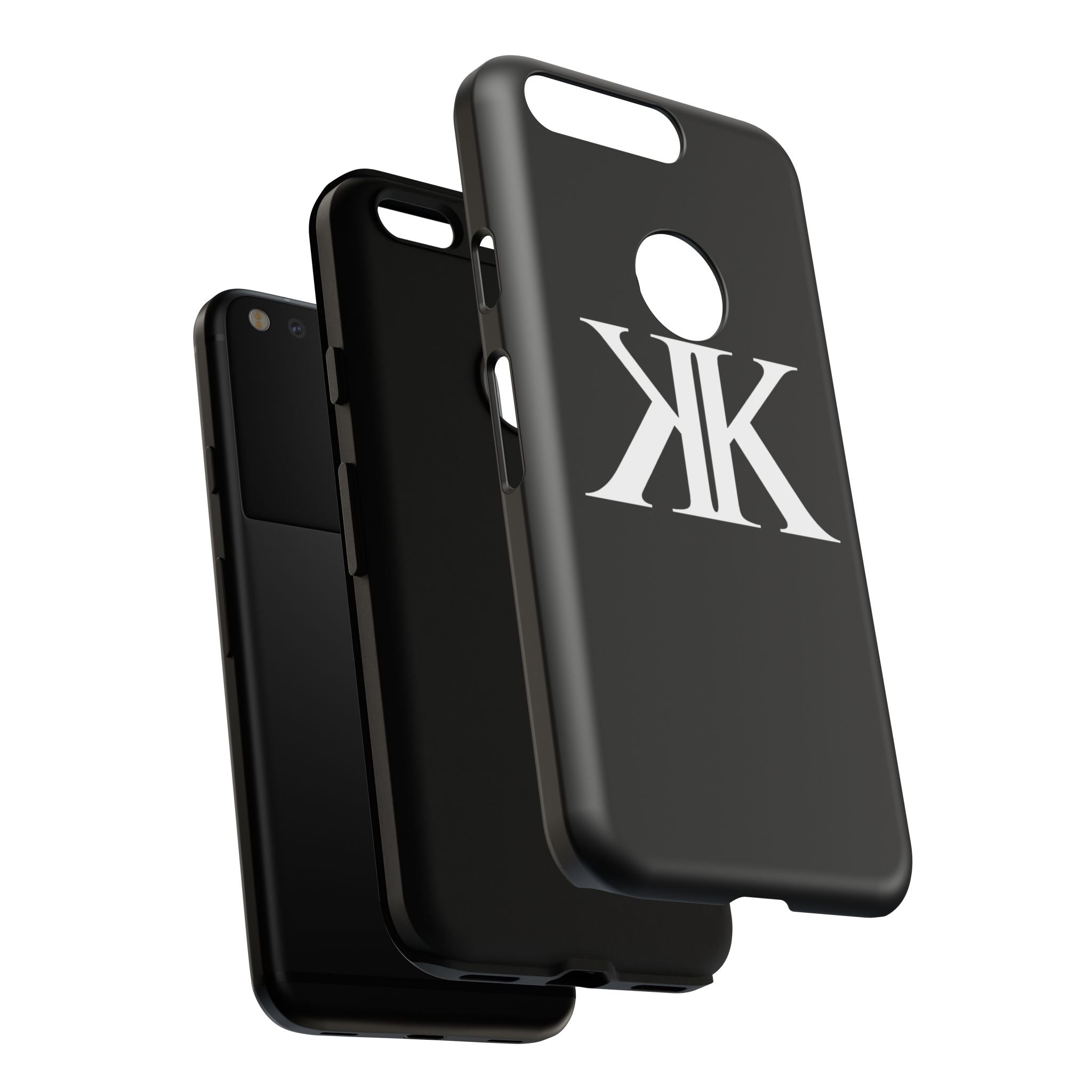 Monogram KK Phone Case BLACK — Tough Protective iPhone Cover
