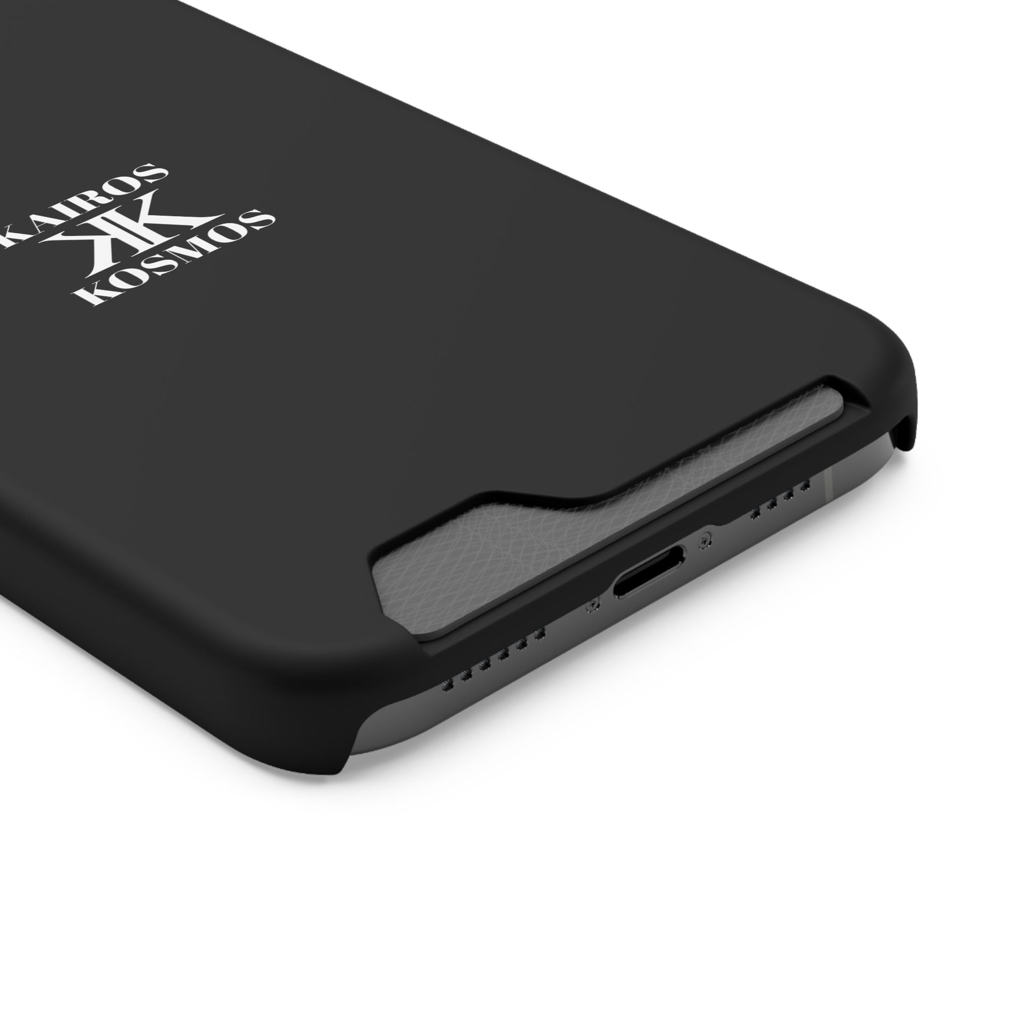 Kairos Kosmos BLACK Cardholder Phone Case — Slim Protective Wallet Case