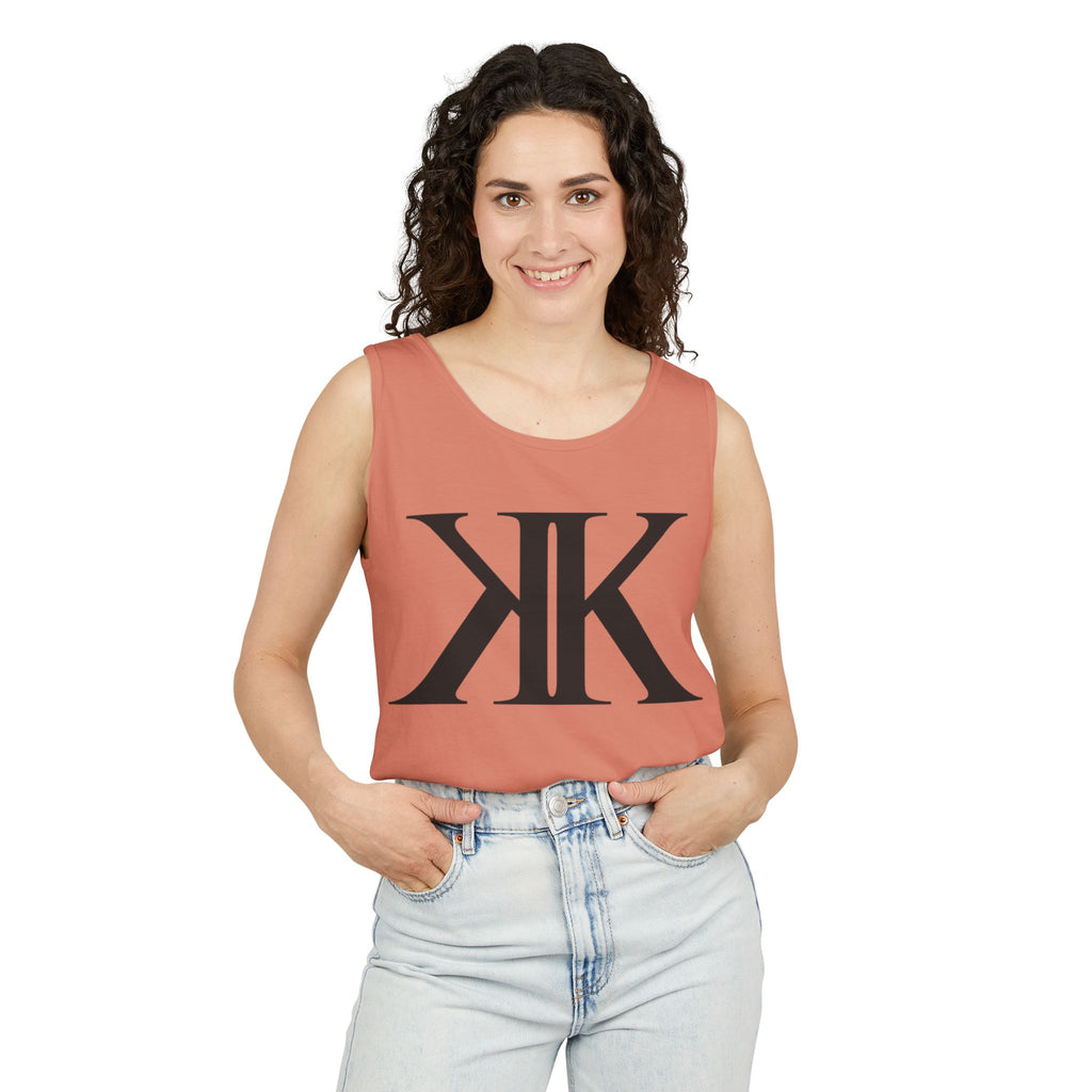 KK Monogram Tank Top — Minimalist Logo Graphic Tank