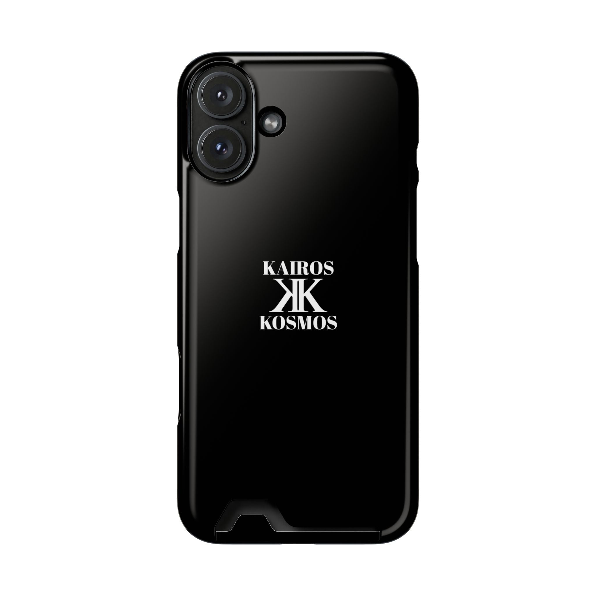 Kairos Kosmos BLACK Cardholder Phone Case — Slim Protective Wallet Case