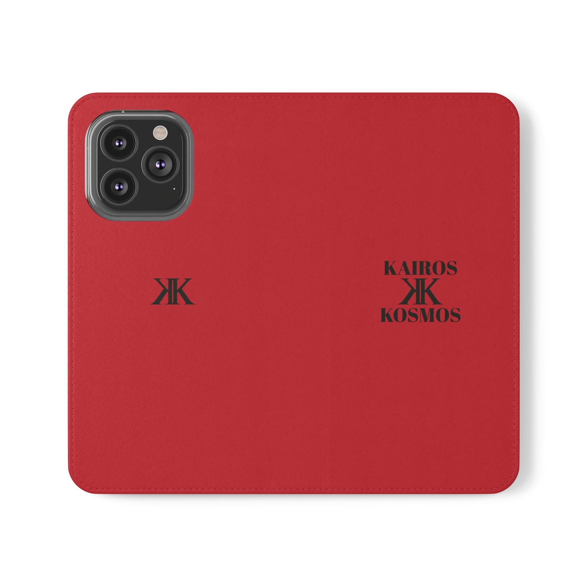 Kairos Kosmos Logo RED Flip Phone Case