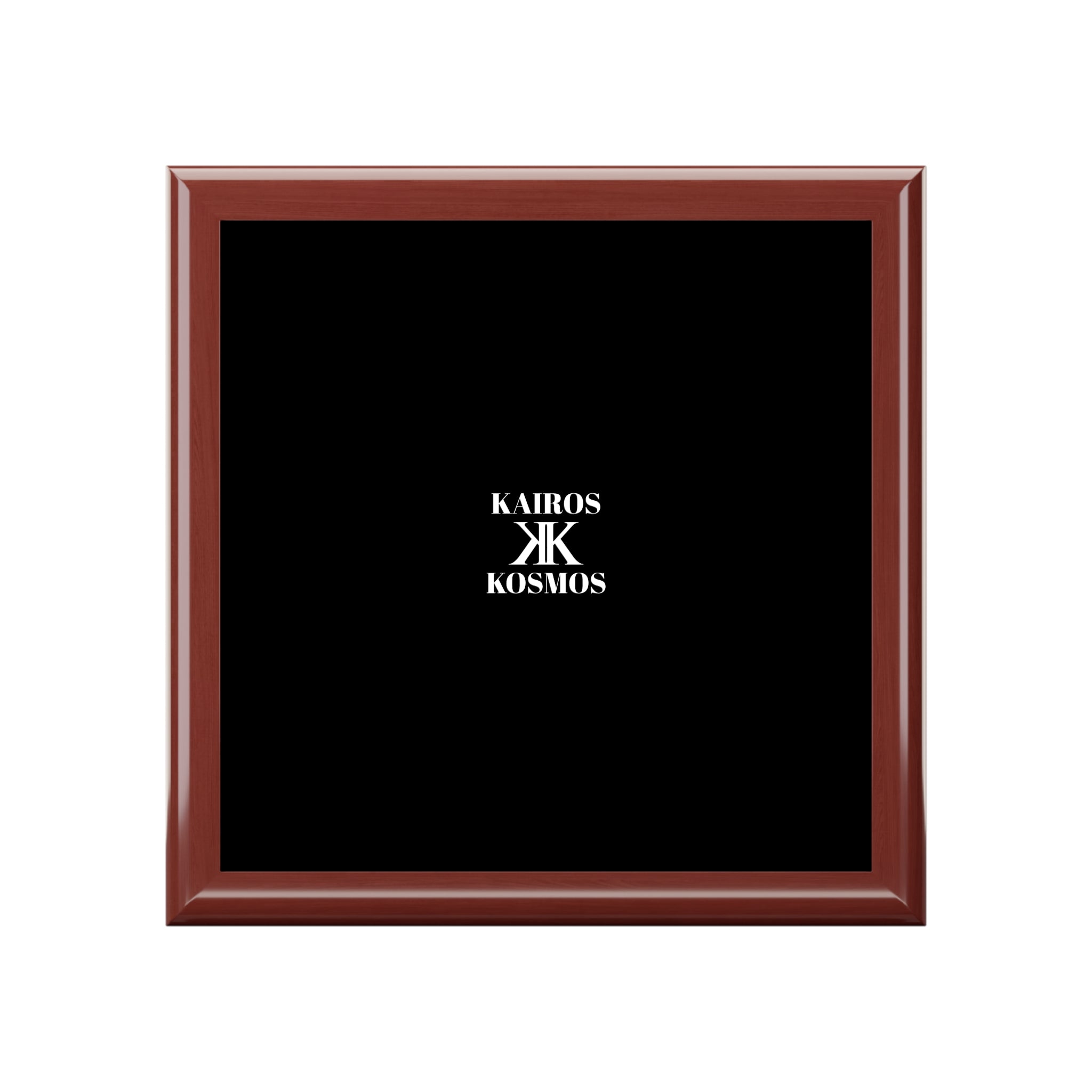 Jewelry Box BLACK with Minimalist 'KAIROS KOSMOS' Logo