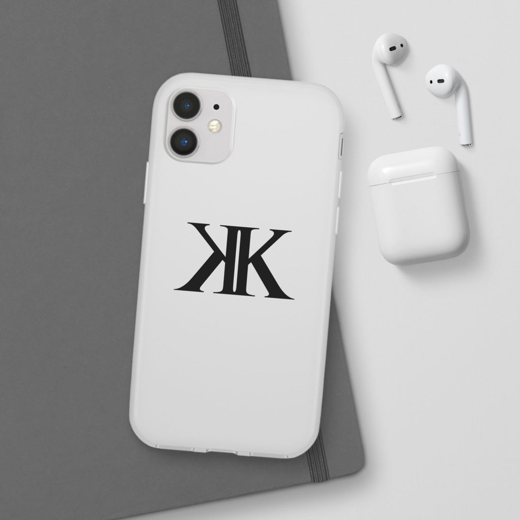 Monogram KK Phone Case — Minimalist Black Logo Flexi Case