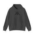 KAIROS KOSMOS Logo Hoodie — Minimalist Black Emblem Pullover
