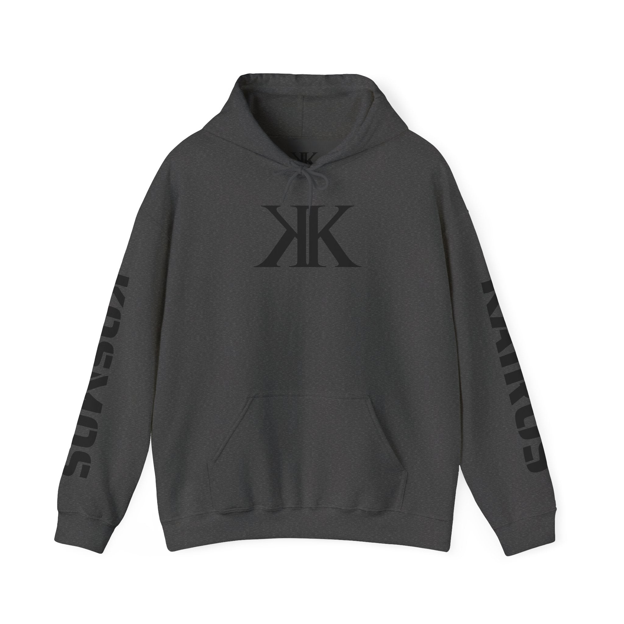 KAIROS KOSMOS Logo Hoodie — Minimalist Black Emblem Pullover