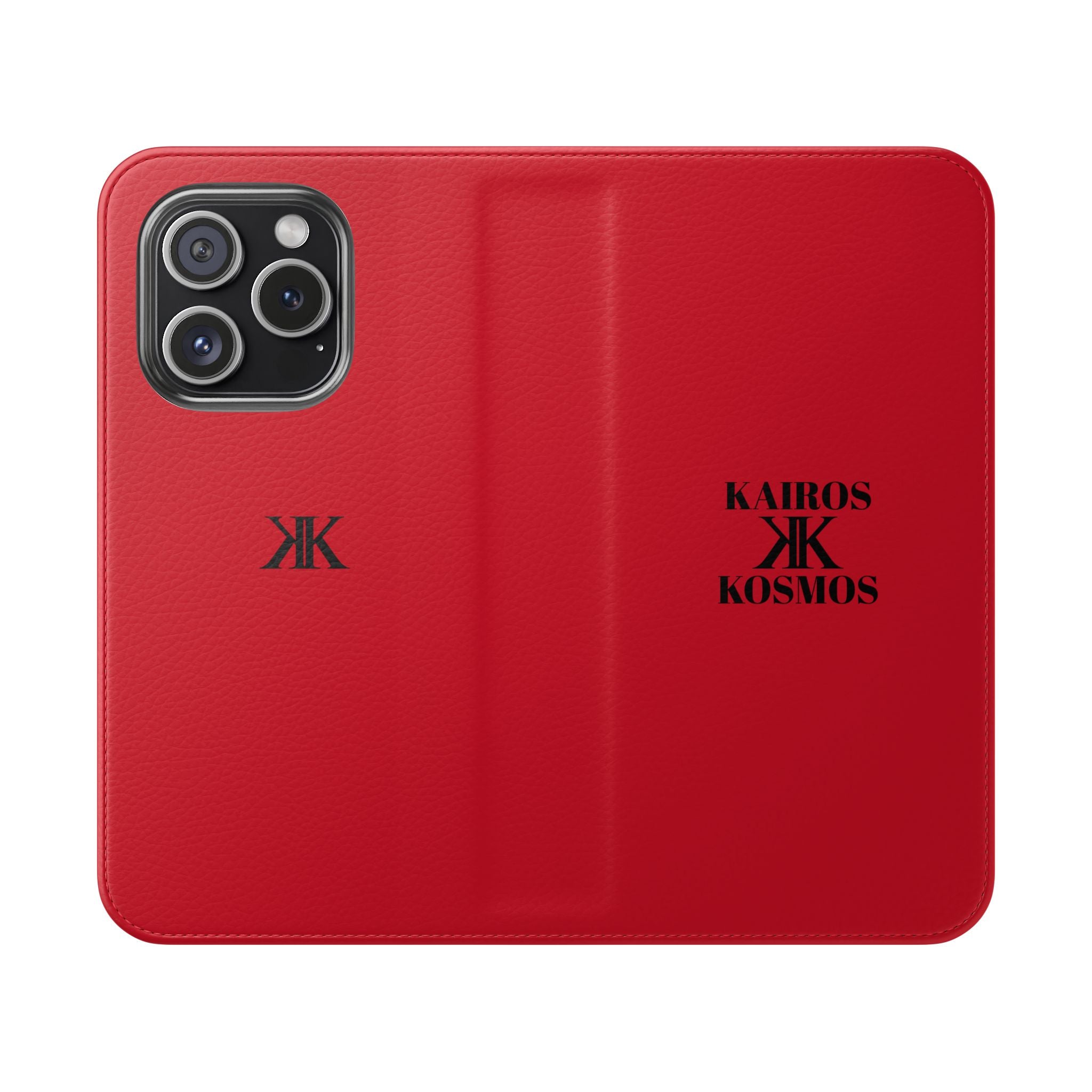 Kairos Kosmos Logo RED Flip Phone Case