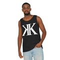 KK Monogram BLACK Tank Top — Bold Double K Logo Graphic Tank