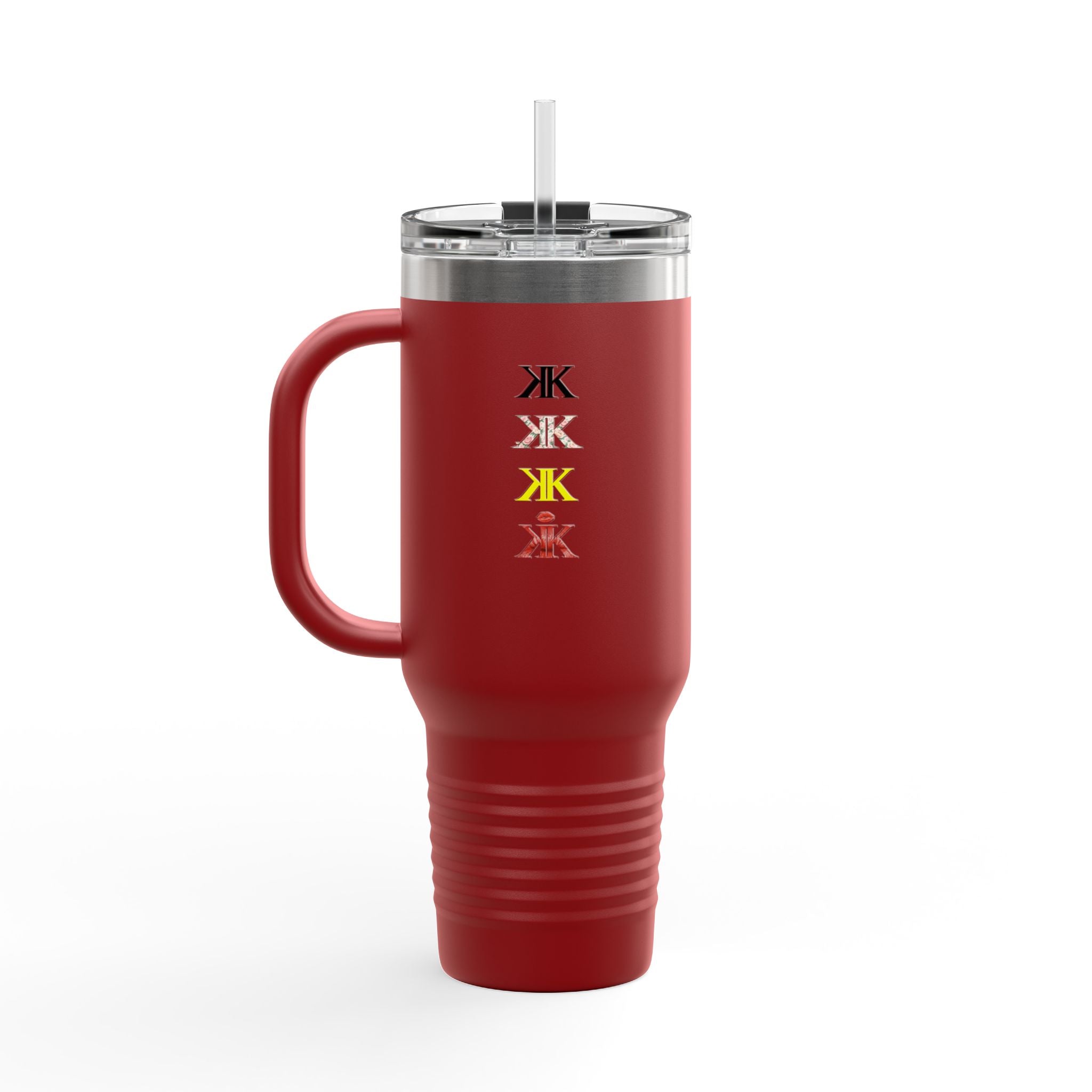 Sigil Collection 40oz Insulated Travel Mug — Vertical Monogram