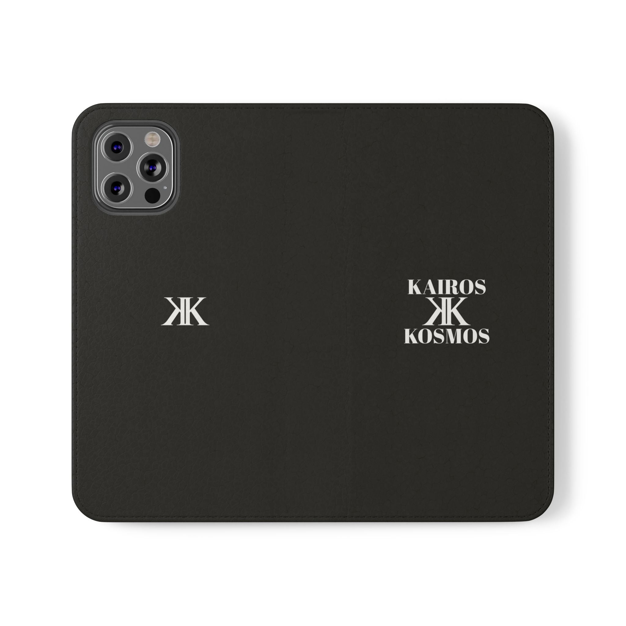 Kairos Kosmos Logo BLACK Flip Phone Case