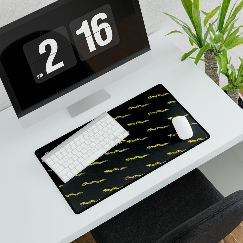 Aspis Collection Patterned Desk Mat — Sleek Gaming/Office Mousepad with 'KK' Monogram